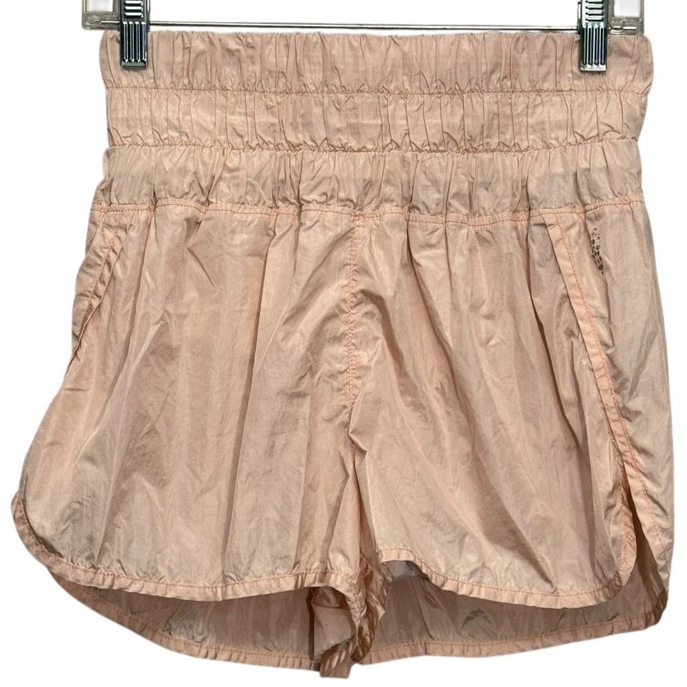 Free People‎ Movement Light Pink The Way Home Shorts Sz S Athleisure Running Gym